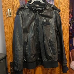 Members Only vintage leather jacket